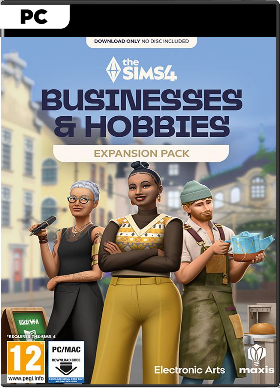The Sims 4: Businesses & Hobbies Expansion Pack 18 [Code in a Box] (PC)