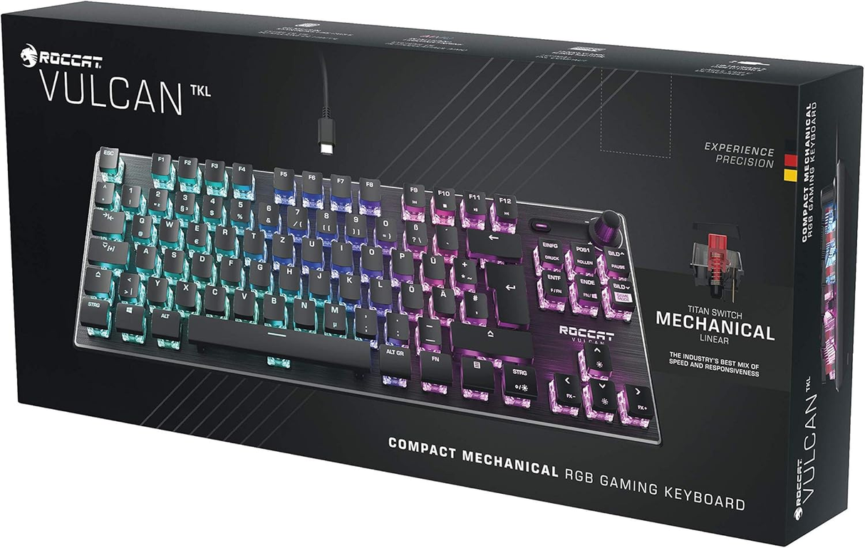Roccat Vulcan TKL Mechanical Gaming Keyboard (UK Layout) (Black)