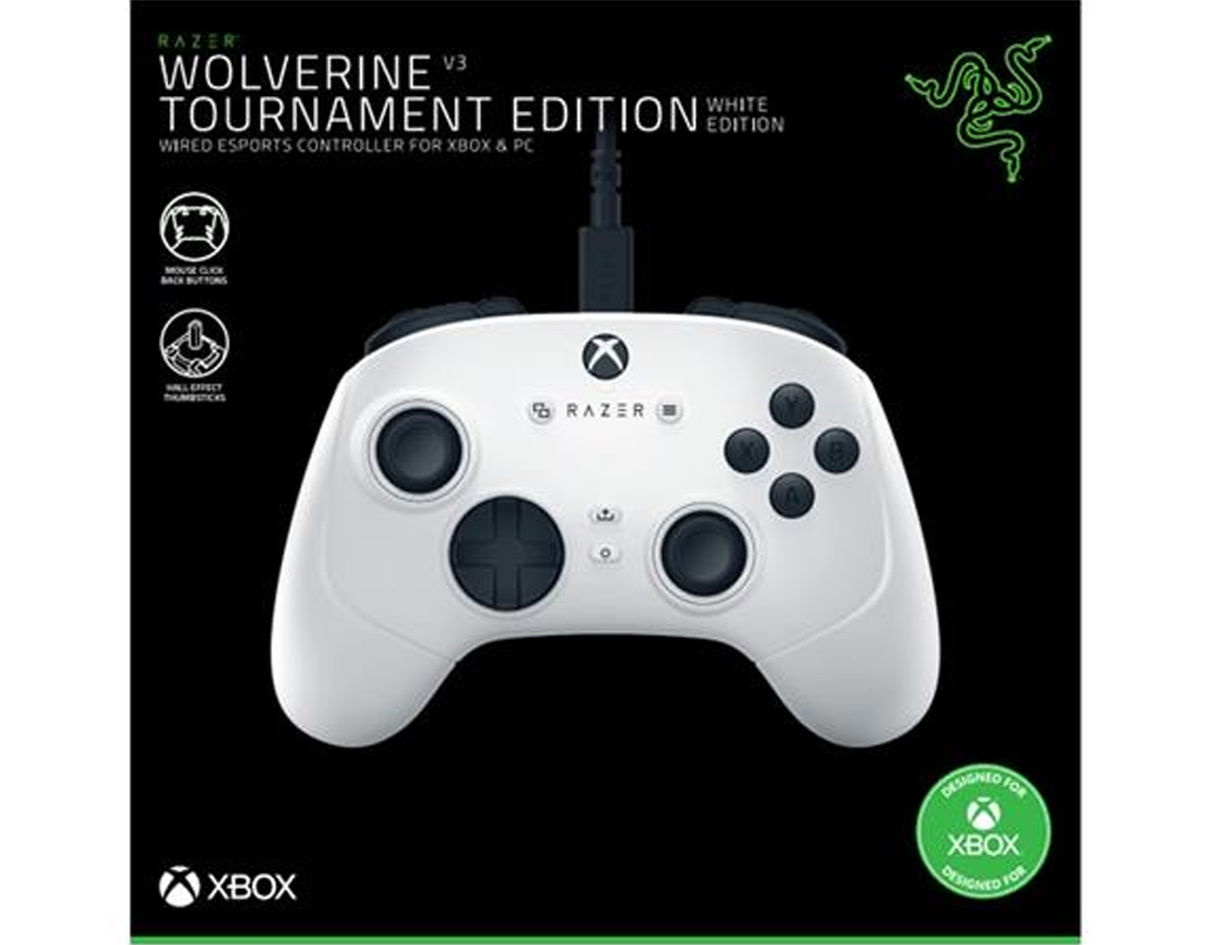 Razer Wolverine V3 Tournament Ed. for Xbox X|S & PC -  White