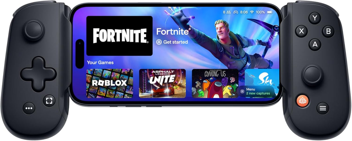 BACKBONE One Mobile Gaming Controller for iPhone (Lightning) - Black - 2nd Gen