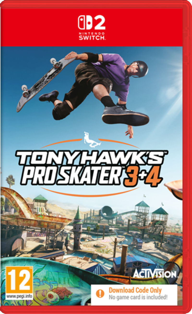 Tony Hawk's Pro Skater 3+4 [Code in a Box] (Switch 2)