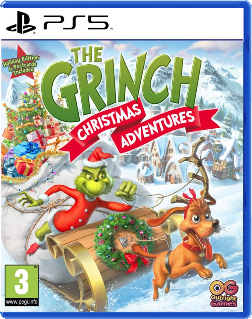 Grinch Christmas Adventures Holiday Edition 4 Postcards Included