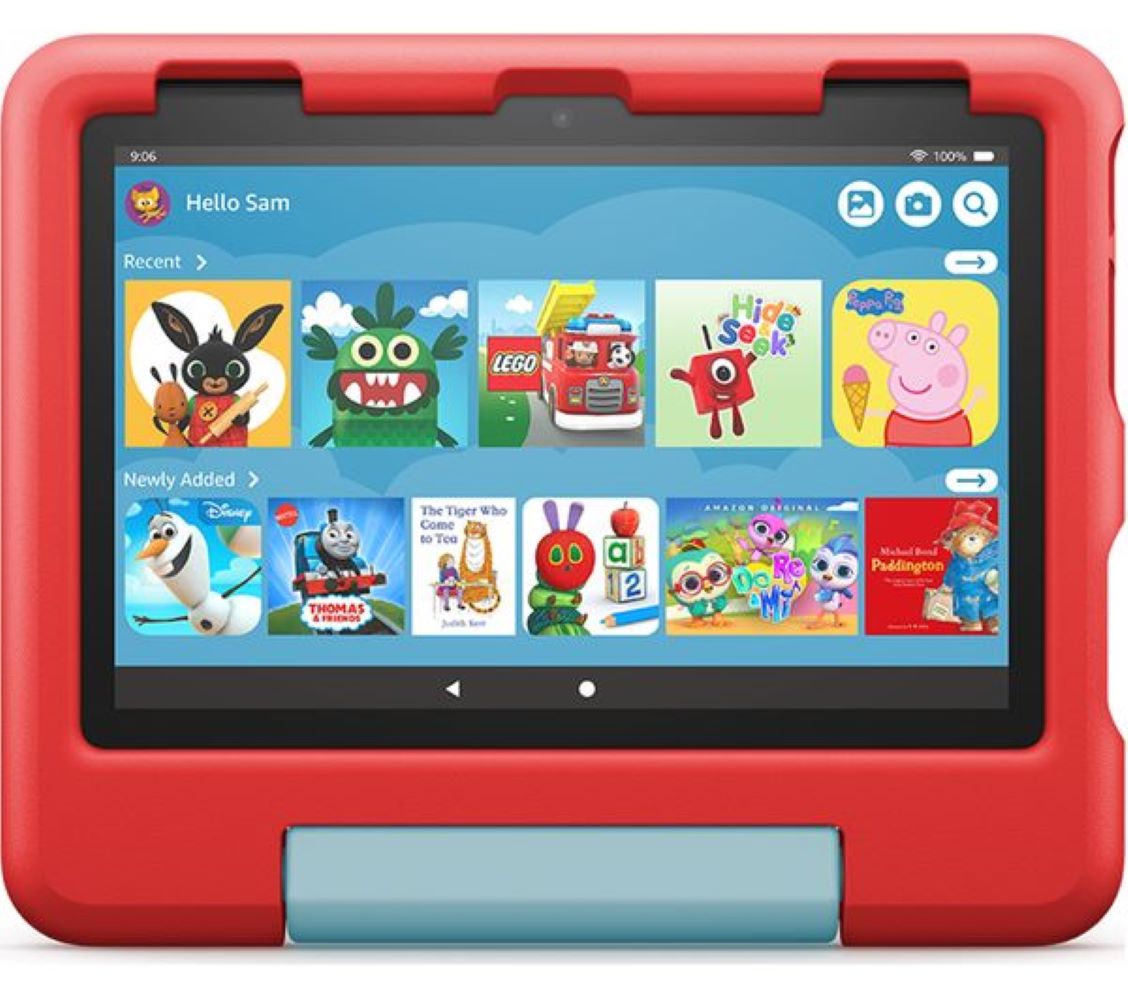 Amazon Fire HD 8" Kids Tablet (2022) - 32 GB, Red