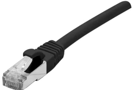 Cat6a LSOH RJ45 Ethernet Patch Lead, 1m Black