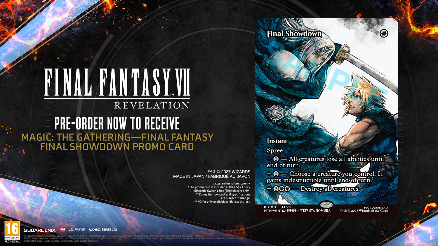 Final Fantasy VII Revelation + Exclusive Magic: The Gathering Promo Card (Switch 2)