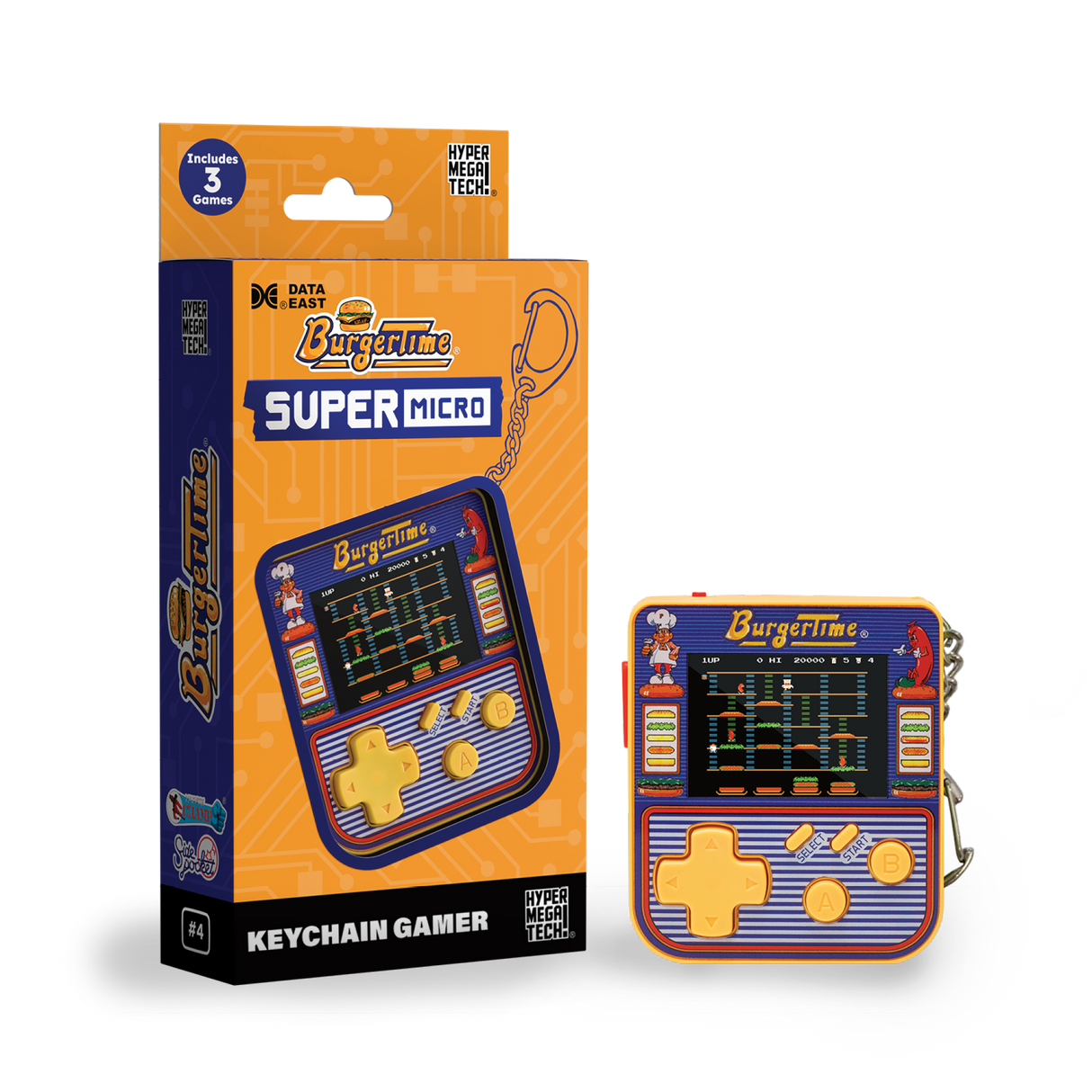 Super Micro – Burgertime Keychain Gamer