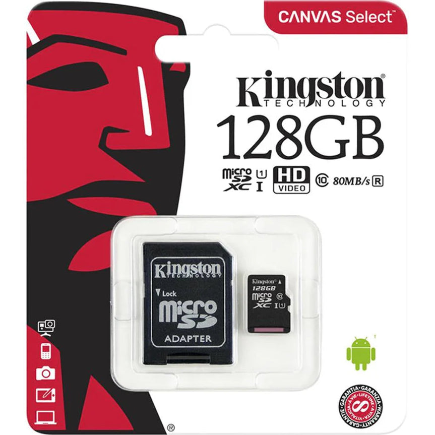 Kingston Canvas C110 Select Plus microSD Card 128 GB Class 10