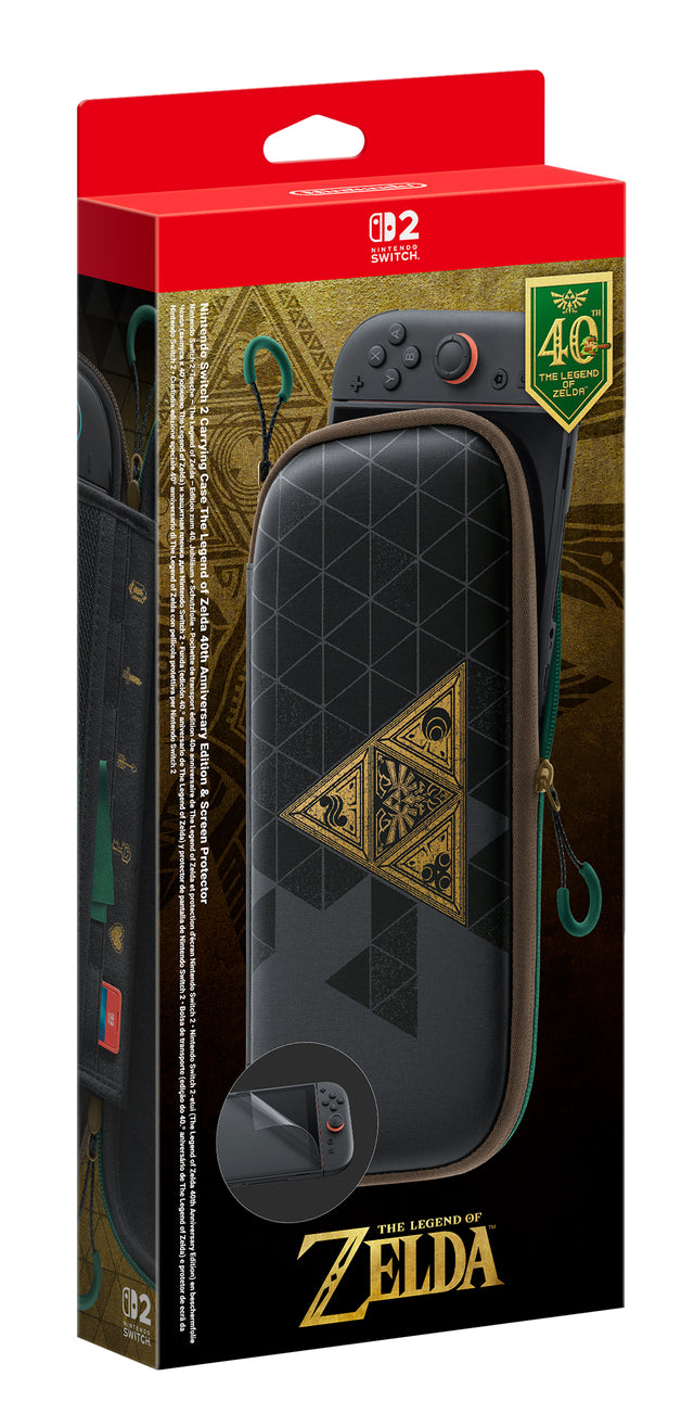 Nintendo Switch 2 Carrying Case: The Legend of Zelda 40th Anniversary Edition