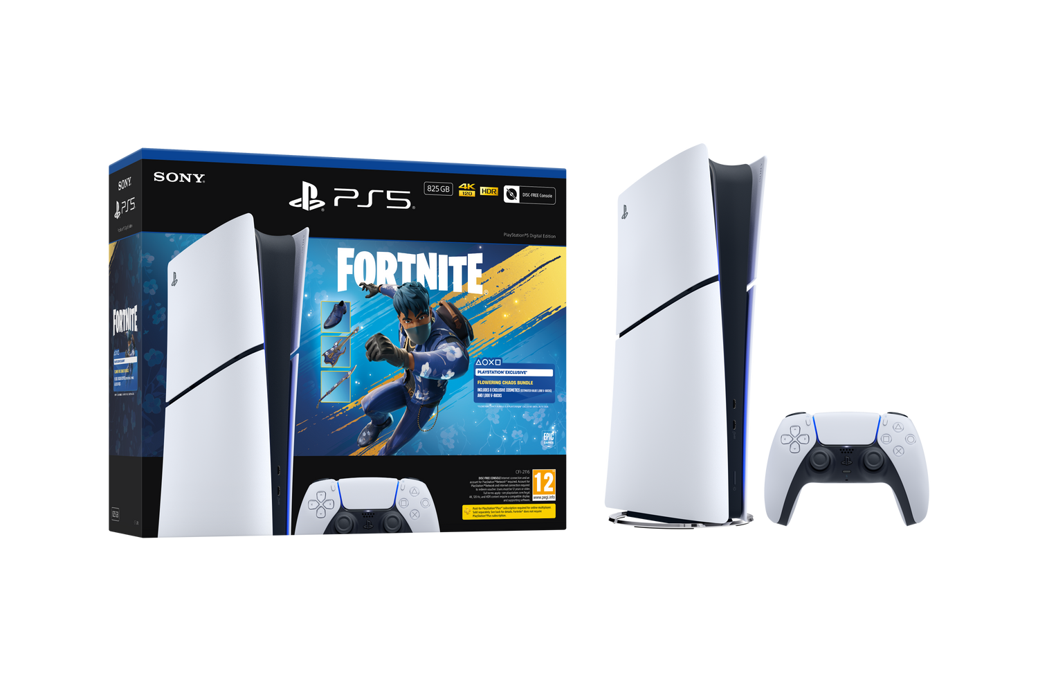 PlayStation®5 Digital Edition Console - 825 GB - Fortnite Flowering Chaos Bundle (PS5)