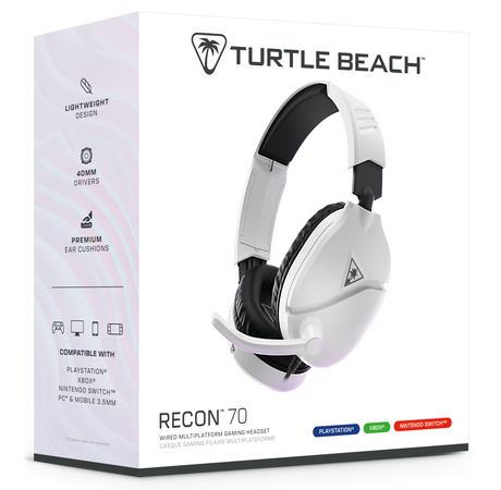 Turtle Beach Recon 70 MP 2024 White Gaming Headset