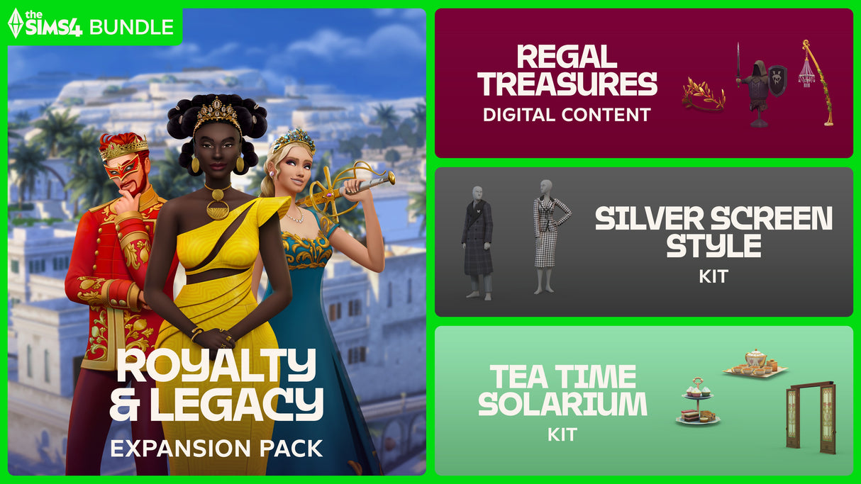 The Sims 4™: Royalty & Legacy Expansion Pack [Code In A Box] (PC)