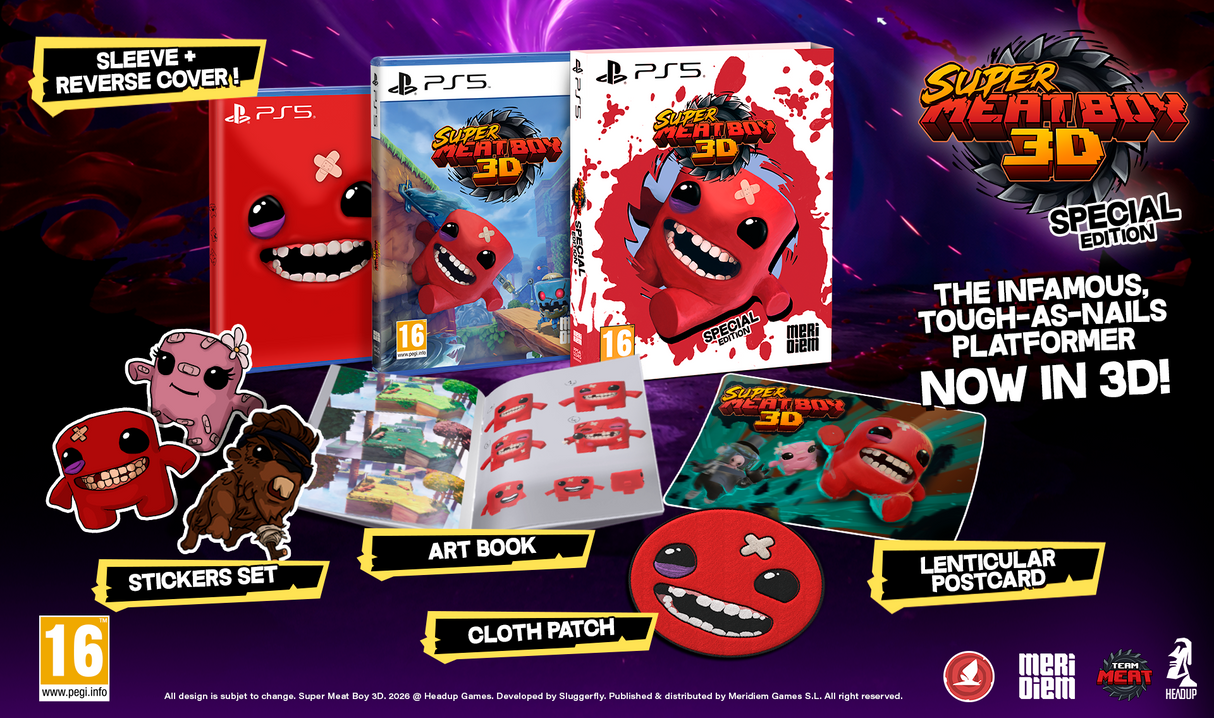 Super Meat Boy - Special Edition with FREE Pin Badge  (PS5)