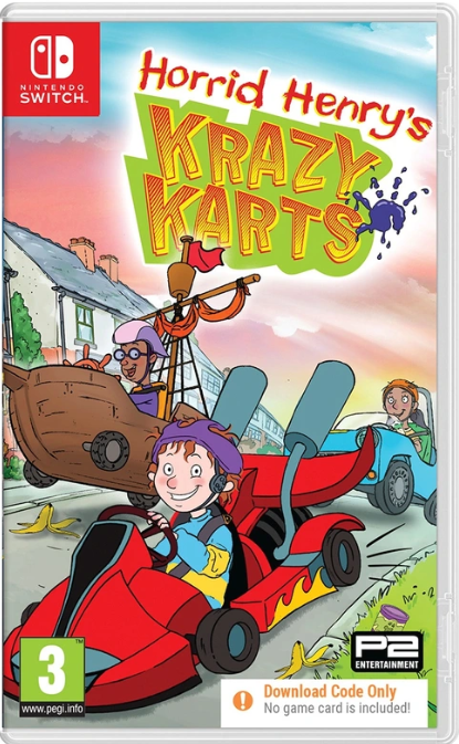 Horrid Henry's Krazy Karts [Code In A Box] (Switch)