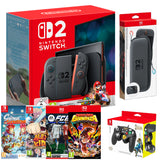 Nintendo Switch 2 MKW Bundle w/ Hori Pad, Carry Case, Donkey Kong Bananza, FC26 and 2 more games
