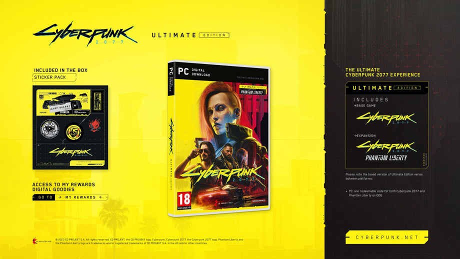 Cyberpunk 2077: Ultimate Edition [Code in a Box] (PC)