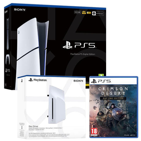 PlayStation 5 Digital Console with Disc Drive and Crimson Desert (PS5)