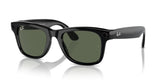 RAY-BAN META WAYFARER GLASSES - MATTE BLACK/GRAPHITE GREEN (RW4008)