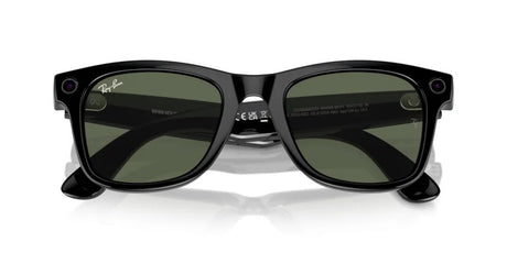 RAY-BAN META WAYFARER GLASSES - MATTE BLACK/GRAPHITE GREEN (RW4008)