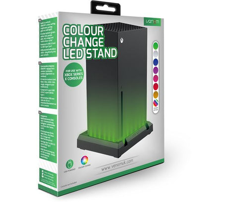 VENOM VS2886 Colour Change Xbox Series X LED Stand - Black