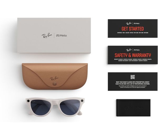 [NEW SKU] RAY-BAN META SKYLER (GEN 1) GLASSES - SHINY CHALKY  GREY/TRANSITIONS