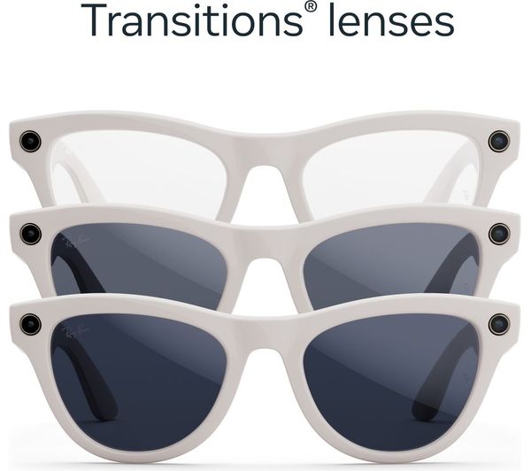 [NEW SKU] RAY-BAN META SKYLER (GEN 1) GLASSES - SHINY CHALKY  GREY/TRANSITIONS