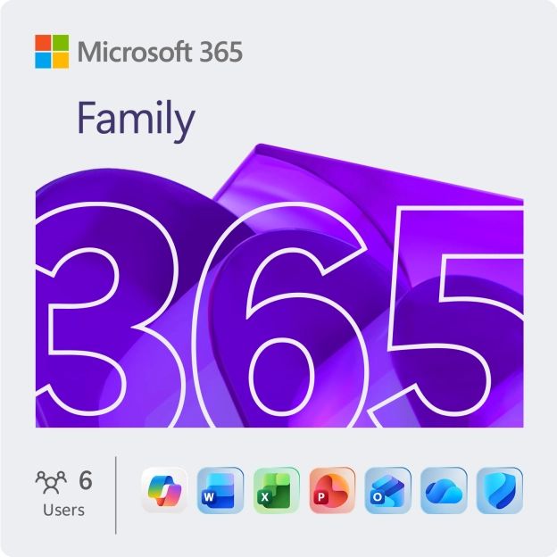 Microsoft 365 Family (One-Year Subscription; Up to 6 people)