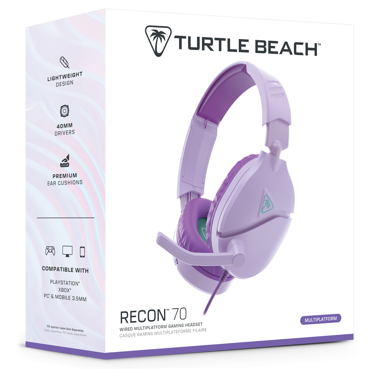 Turtle Beach Recon 70 Lavender Gaming Headset