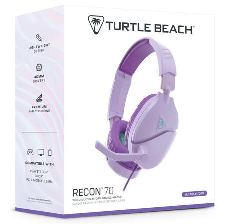 Turtle Beach Recon 70 Lavender Gaming Headset