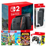 Nintendo Switch 2 MKW Bundle w/ Hori Controller, Carry Case, Donkey Kong Bananza and 3 more games